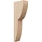 Ekena Millwork 4"W x 8"D x 24"H Thin Crestline Rough Cedar Woodgrain TimberThane Corbel, Primed Tan CORUR04X08X24CRERCPR - alternate 1